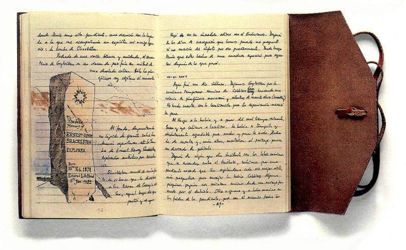 cuaderno con texto escrito